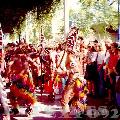 Baile callejero en el recinto de Expo 92. No recuerdo si de un país africano o de las islas del Pacífico.