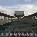 Estación de telecabina enfrente del Pabellón de Marruecos. Está totalmente abandonado y lleno de cristales. Los accesos están intactos pero oxidados. Desde arriba se puede disfrutar de una vista preciosa del Auditorio.