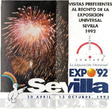 Folleto visitas VIP expo 92