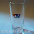 Vaso de tubo Expo92 en 3D. Hay que verlo con unas gafas con cristales rojo/cian.